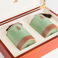 西湖龙冠金骏眉特级茶叶红茶叶双罐礼盒装100g装 SZ