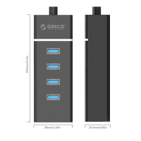 聚翔 艾德生USB分线器3.0HUB集线器高速扩展4口