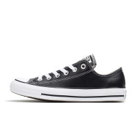 [直营]CONVERSE匡威Chuck Taylor All Star牛皮低帮男女通用帆布鞋休闲鞋运动鞋 黑色132174C US8.5=42