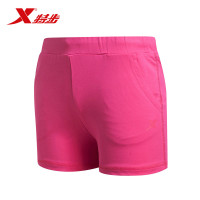特步运动裤女运动短裤夏款舒适轻便休闲裤子女裤 玫红 XS