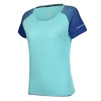 361度女装T恤夏季新款运动服361女子圆领舒适透气健身跑步短袖T恤 蒂芙尼蓝 4XL/190