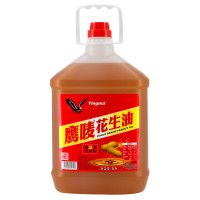 鹰唛 食用油 压榨一级浓香花生油 5L（实惠装）