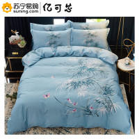 商品名称不一致，导致商品入库和发货信息有误。 亿可芯 家纺四件套匹马棉被罩2*2.3；床单2.5*2.6；枕套48* 蓝色