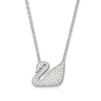 SWAROVSKI 施华洛世奇 Swan小天鹅人造水晶女士项链轻奢饰品 5007735 银色