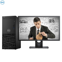 戴尔(DELL)成铭3980 台式电脑 23.8英寸显示器（I3-8100 8G 1T+128G固态 刻录 W10H）