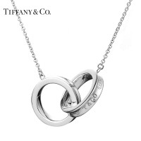 蒂芙尼1837™系列：Tiffany 925银 经典双环扣吊坠项链 小号