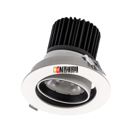 西顿照明嵌入式可调角射灯 S-R2b 20W 鲜肉3400K 25° 白色