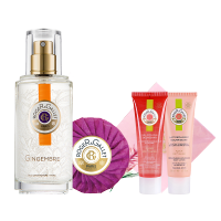 香邂格蕾姜花味香水皂100g+姜花味悦颜香氛50ml，赠身体乳50ml+沐浴露50ml+手帕（赠品型号随机赠完为止）