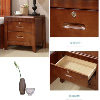 富和美(BNF)床实木床办公接待床实木床1.5米(床垫和床头柜选配) 床头柜