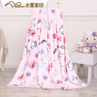 水星家纺 清新喵语KT法兰绒毯毛毯毯子 清新喵语KT法兰绒毯 100cm×140cm