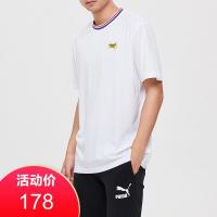 PUMA黑标男装2019新款CHINATOWN MARKET唐人街运动休闲圆领短袖T恤595623 59562302白色 S