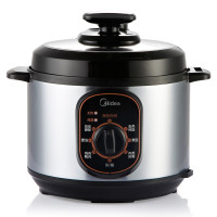 美的（Midea）机械式电压力锅5L精钢机身 电高压锅饭煲 分体上盖多功能旋钮12PCH502A