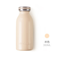 mosh 保温保冷杯牛奶瓶系列 350ml 米色
