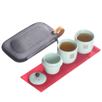 大润窑(DA RUN YAO) 随行中国梦（4件套快客杯）茶具 薄荷绿