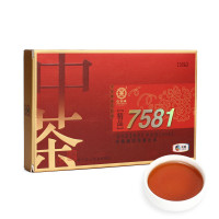 中茶 云南普洱茶 精品7581 普洱茶砖 熟茶 紧压茶500g