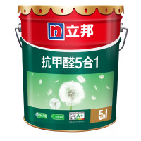 立邦漆 抗甲醛净味五合一乳胶漆 白色内墙面漆水漆油漆涂料18L 18L