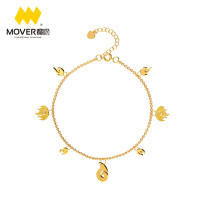 长草颜团子正版授权 Mover魔吻 长草颜团子甜蜜约会银吊坠 银饰项链首饰 S925银