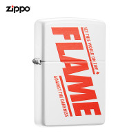 zippo芝宝打火机zippo正版原装防风煤油打火机214-C-000070炙热燃点 白哑漆-新机无油