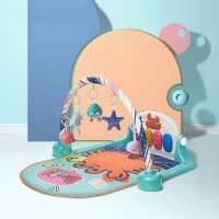 babycare婴儿健身架器脚踏钢琴0-3-6月1岁新生儿宝宝益智音乐玩具 莫拉诺螃蟹 7315