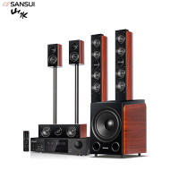 山水（SANSUI） F8 5.1音响家庭影院木质音响套装KTV卡拉OK 落地式家居音响 F8旗舰版
