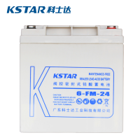 科士达（KSTAR） 12V24AH 铅酸蓄电池 6-FM-24免维护 乳白色