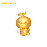 《长草颜团子》正版授权 Mover魔吻长草颜团子吉祥系列元宝团子硬金吊坠 约1.6±0.2克