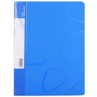 得力 5256-60页资料册 插袋活页文件夹 文件收纳册 办公用品(48个起订,低于起订量不发货) 蓝色