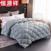 恒源祥被子冬被10斤加厚保暖羽丝绒被被芯宿舍单人学生春秋冬天 简雅（升级款） 200*230cm（10斤）