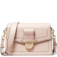 【自营】迈克·科尔斯(MICHAEL KORS) Jessie 中号女士真皮单肩包斜挎包 mk女包 柔粉色30F9GI6L2L187