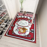 垫地毯家用喜庆口地垫玄关走廊卧室进防滑地毯_211_928_353_339 100×150厘米 好运连连符