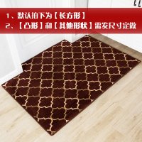 进地垫家用客厅卧室红色地毯喜庆地板脚垫定制口北欧入户垫子_261 90*140cm 如意咖