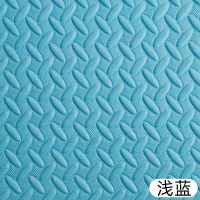 拼接地毯家用泡沫地垫拼图爬行垫可坐地垫坐垫加厚床边防摔地板垫_57 30X30X1.2cm（32片送32条边） 浅蓝色