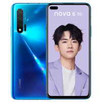 华为/HUAWEI nova 6 8GB+128GB 苏音蓝 前置广角双摄 3200万自动对焦
