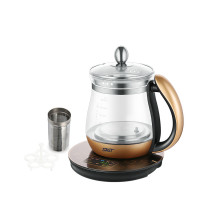 先科SAST XH-801D 电水壶 1.5L花茶壶 智能感温800W多功能茶壶带过滤网 金黑色（单位：件）