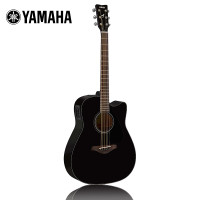 雅马哈(YAMAHA)FGX800CBL电箱吉他雅马哈吉他初学入门吉他男女木吉它jita乐器 木吉他缺角41英寸 电箱款黑色