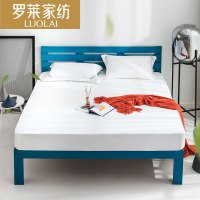 罗莱家纺床上用品秋冬新品单双人床垫黑科技物理防螨床笠 白色 1.8*2.0m