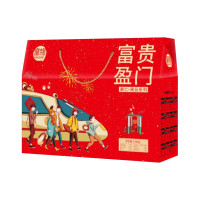 [规格:富贵呈祥礼盒+富锦精选香菇+富锦墨鱼+富锦茶树菇]富锦 年货大礼包 员工年货节日 送礼精品礼盒 大礼包