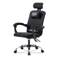 全简电脑椅午休办公椅家用转椅休闲网布椅黑色 黑色