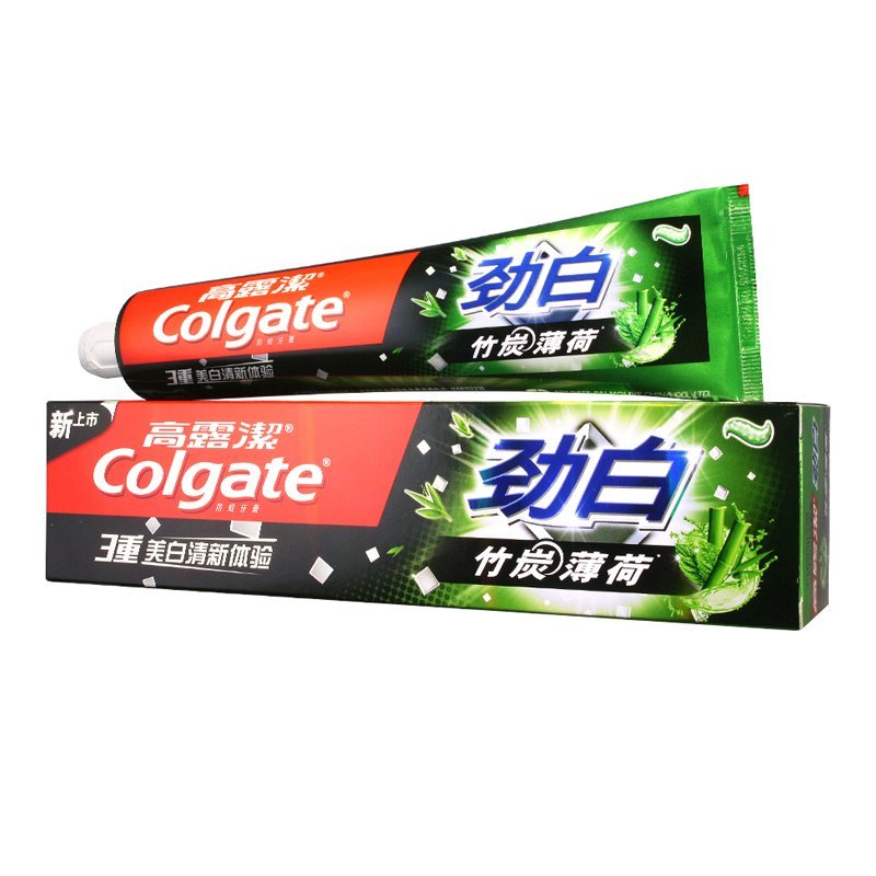 高露洁劲白竹炭薄荷牙膏180克(新老包装随机发货)