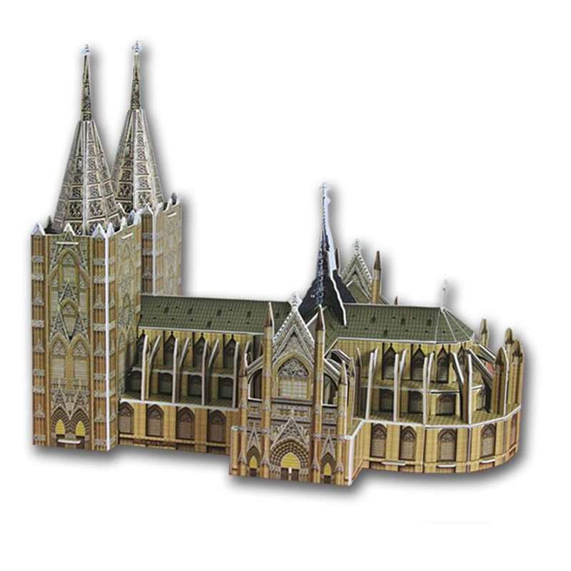 经纶 经典建筑立体拼图模型德国科隆大教堂126块 1130613