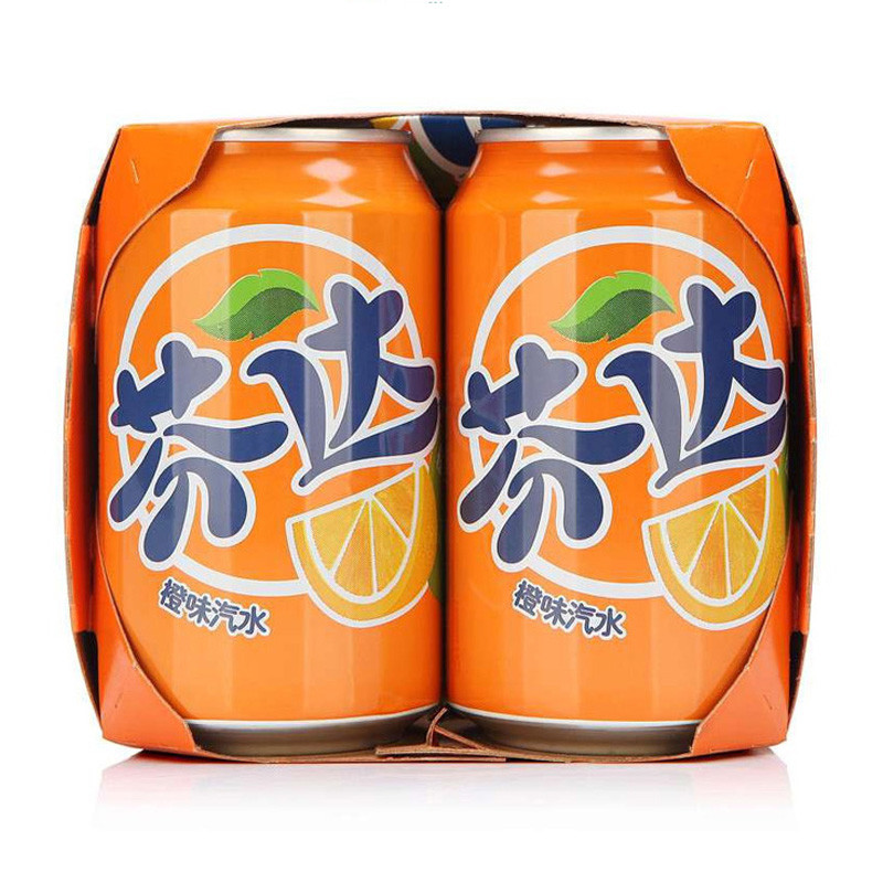 芬达橙味汽水330ml6听6连包装新老包装随机发货可口可乐荣誉出品