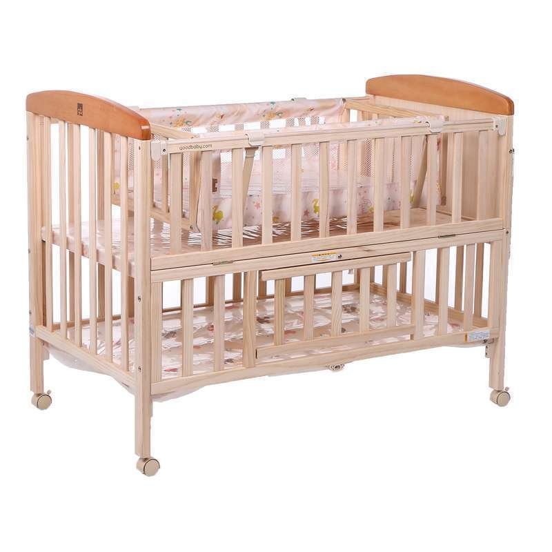 好孩子(goodbaby)实木无漆多功能婴儿床 童床 宝宝游戏床 mc186-j311