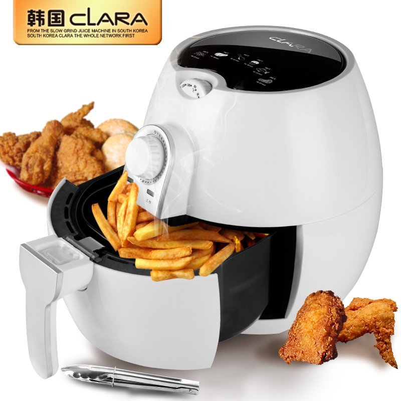 韩国clara空气炸锅clr-130b 多功能家用健康无油烟定时电炸锅薯条机