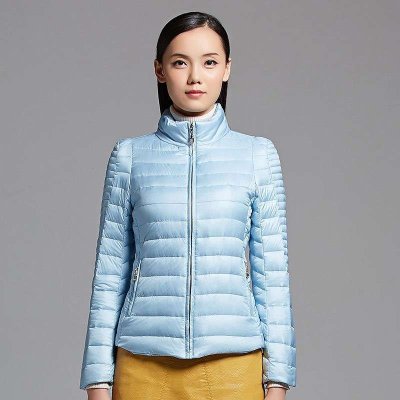 千仞岗轻薄羽绒服女短款新品修身显瘦拉链立领秋冬女装Y19036WY