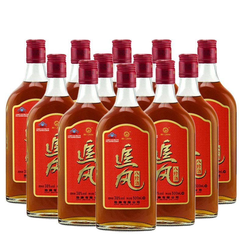 劲牌38度追风八珍酒 500ml*12