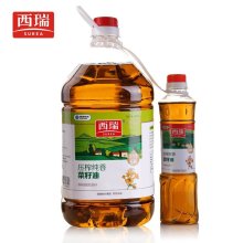 西瑞(surea)压榨纯香菜籽油5l 500ml/桶 瓶装 非转基因食用油 物理