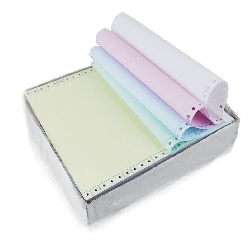 海之欧241-4联3等分彩色连续电脑打印纸4层针式打印纸 发货单 包邮 纯