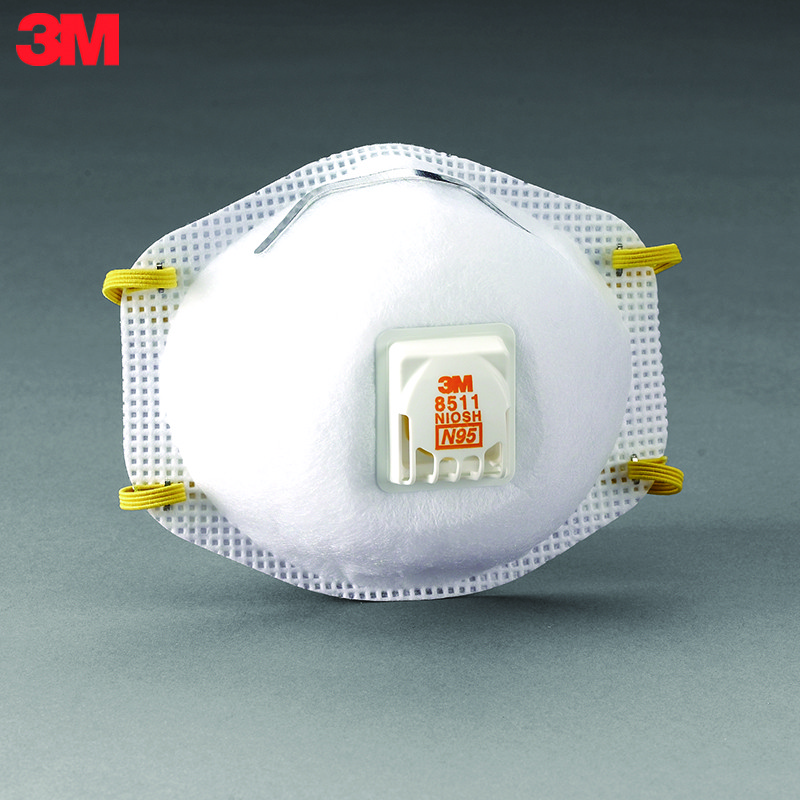 3m 8511 n95 防尘口罩(带呼吸阀)