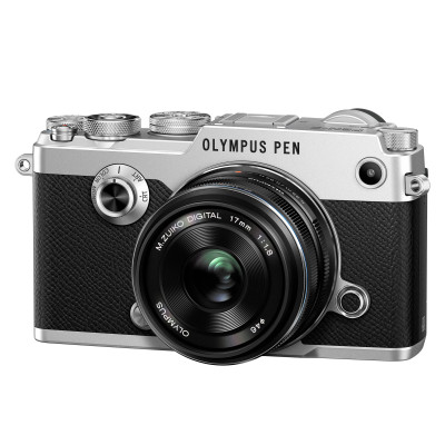 奥林巴斯（OLYMPUS）PEN-F-1718K（定焦镜头套装） 银色 微单相机