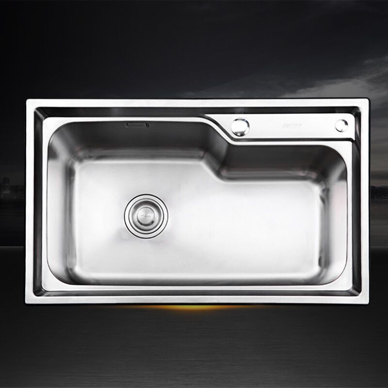 jomoo九牧 不锈钢单槽水槽02117-00-z 单槽06124配龙头33080
